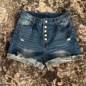 Source Unknown Dark Blue Jean Shorts